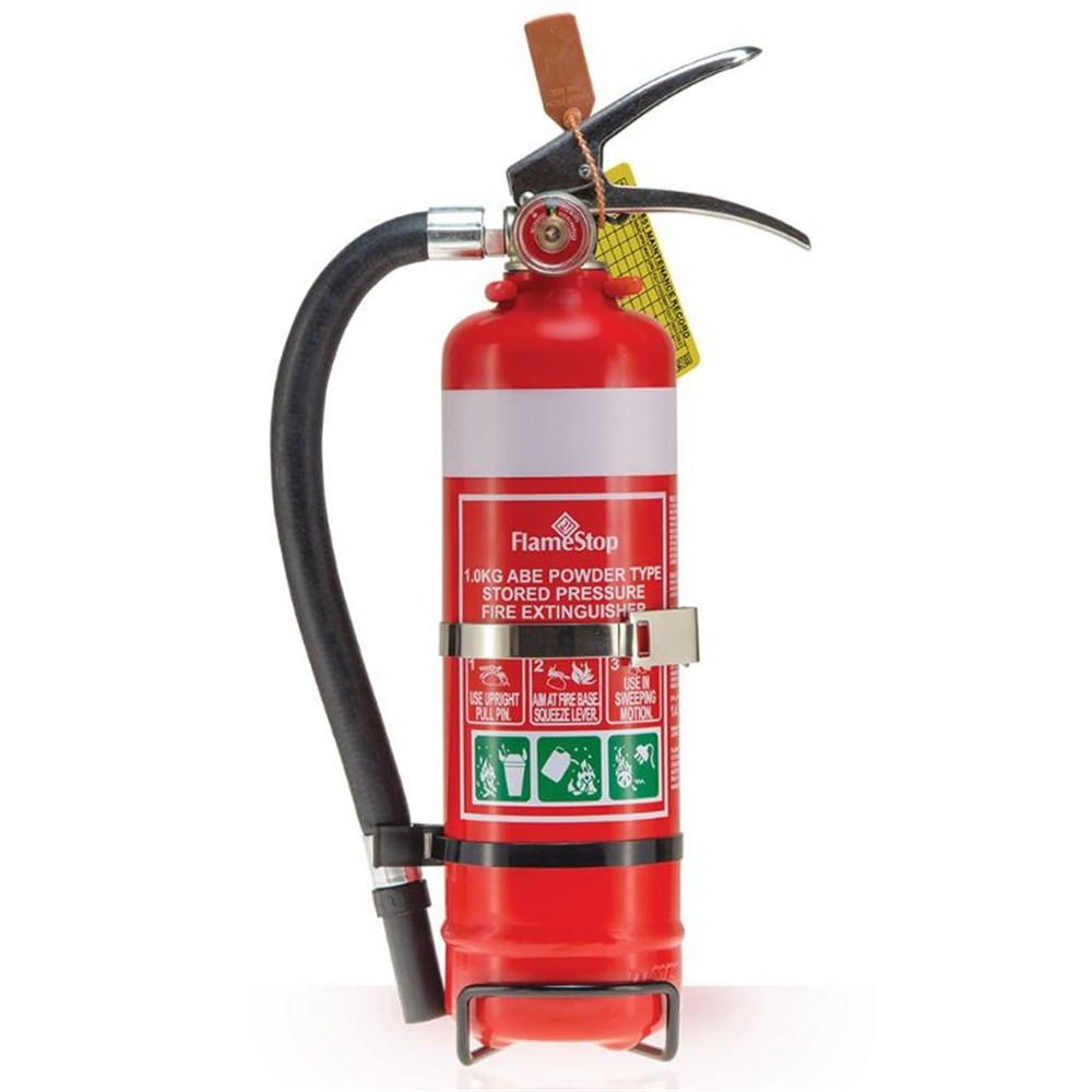 FlameStop 1kg ABE Dry Chemical Fire Extinguisher - Fire Extinguishers ...