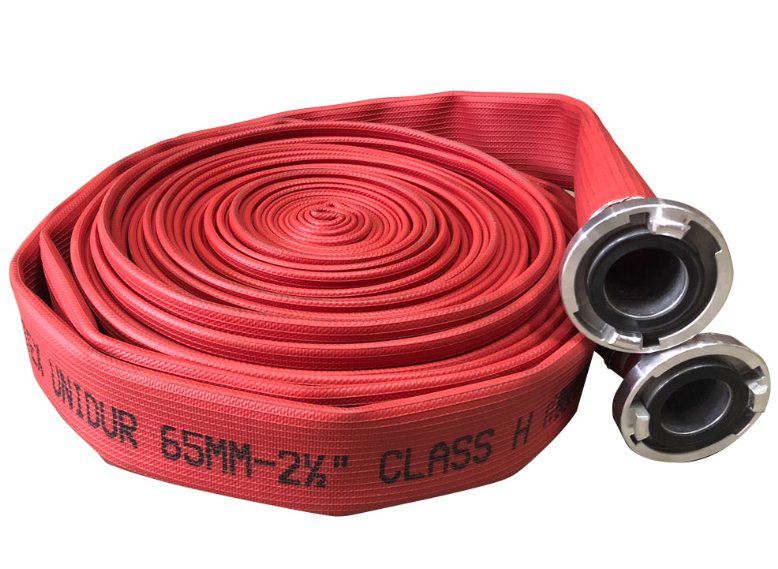 Hose Fire Layflat Extruded - Syntex- Unidur Red 64 mm x 30m w/ Storz ...